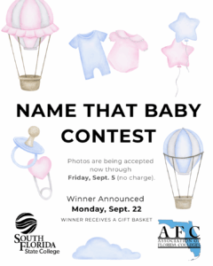 November Contest Names Join AFC at SFSC’s Name That Baby Contest | SFSC Daily Connection